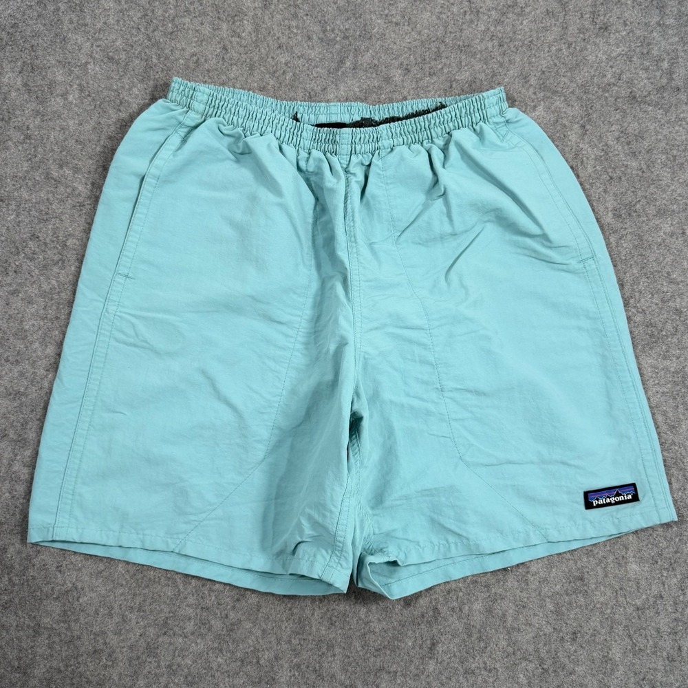 Patagonia Aqua Blue Baggies‎ 6" Stretch Activewear Athletic Shorts Men's Size Sm